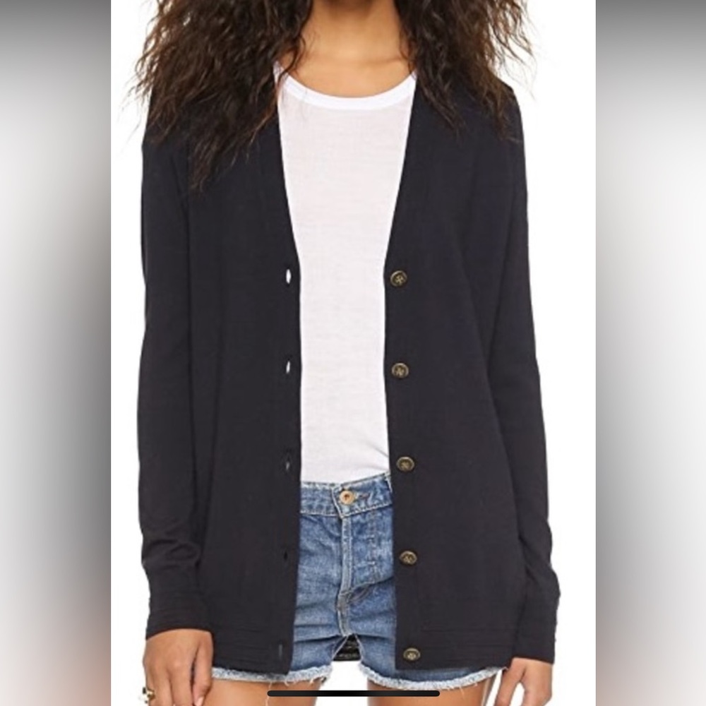 Tory Burch Navy Blue Cardigan Sweater